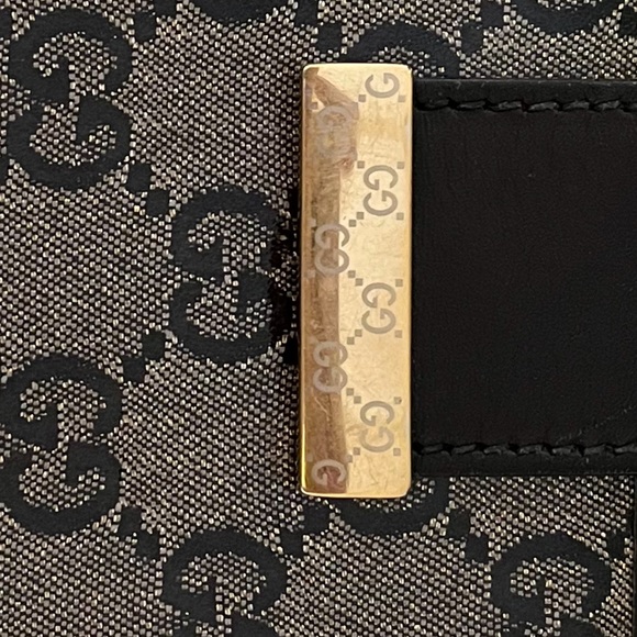 Authentic Gucci GG Supreme Continental Navy Coated Canvas Wallet - Picture 3 of 15